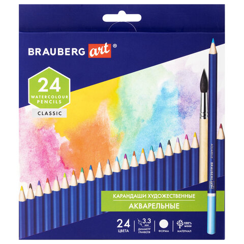    BRAUBERG ART CLASSIC, 24 ,  3,3 