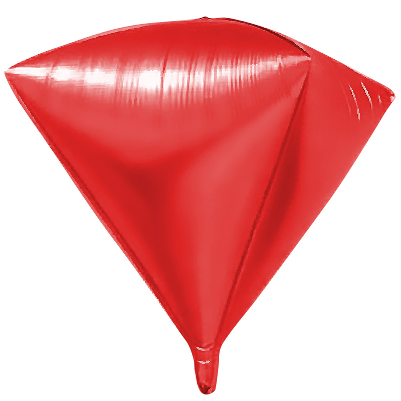Шар F Алмаз Красный 27''/69 см фольга