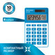 Калькулятор карманный B PK-608-BU (107x64 мм), 8 разрядов, двойное питание, СИНИЙ