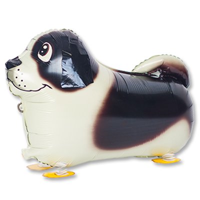 Ходячая фигура Собака коричневая 60 см шар фольга с гелием