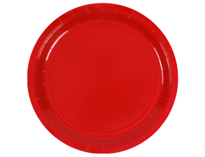 тарелка красная 23см 6шт DKIK 1502-6066