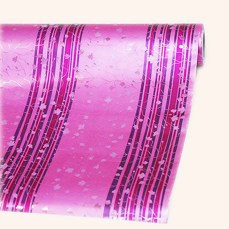 Бумага металл Лоза розовый 0,7х1м