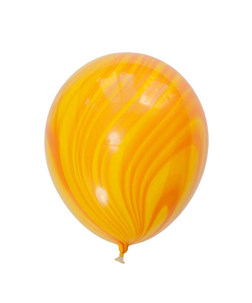 Премиум шар с гелием и обработкой Супер Агат Yellow Orange 11