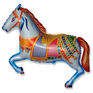 Фигура Лошадь цирковая 72х45см шар фольга