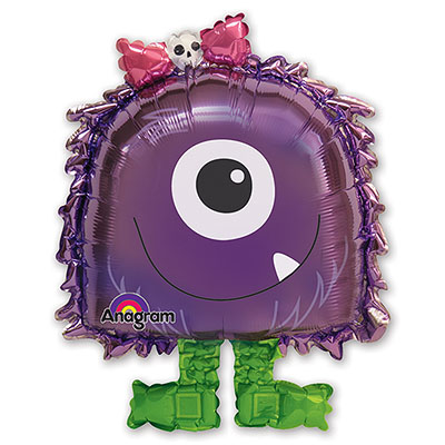 Ходячая фигура Фиолетовый монстр 46х56см шар фольга с гелием