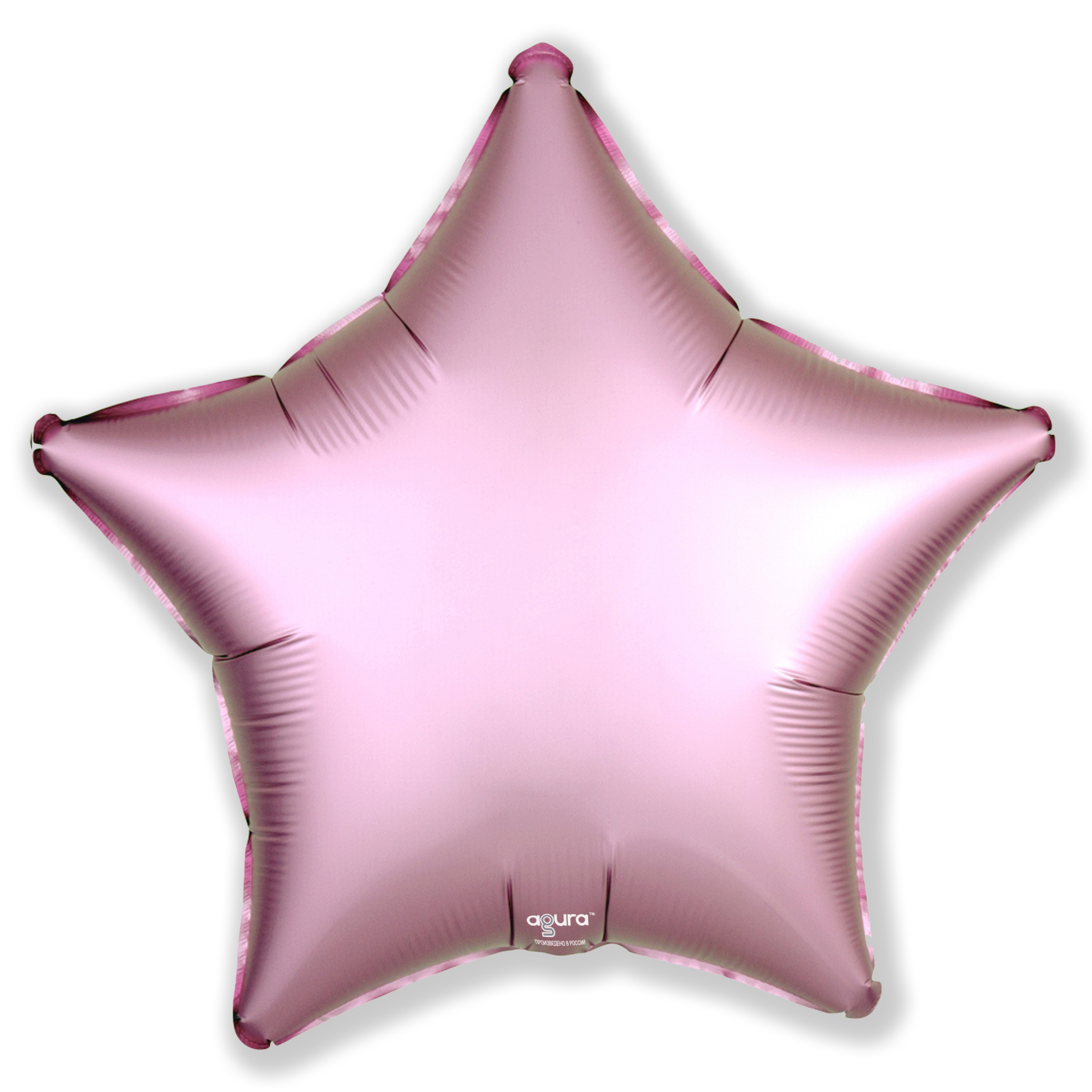Шар фольга Звезда Ag Розовый фламинго сатин 18"/45см с гелием
