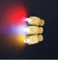 Светодиоды вкладыши 3D многоцветные мигающие в защитном корпусе для воздушных шаров