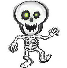 Фигура Скелет танцующий 89х74 см шар фольга Хэллоуин