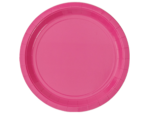тарелка ярко-розовая 23см 6шт DKIK 1502-6196