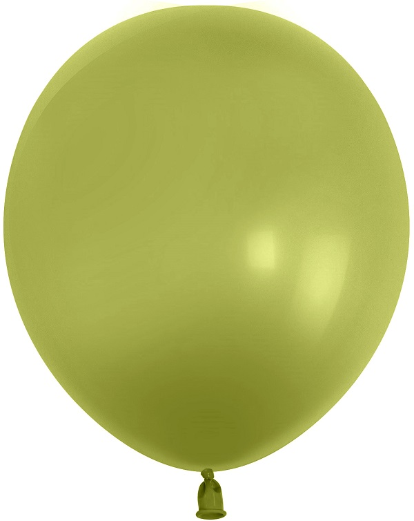 Воздушные шары с гелием и обработкой Пастель Оливковый пастель ретро 12"/30 см