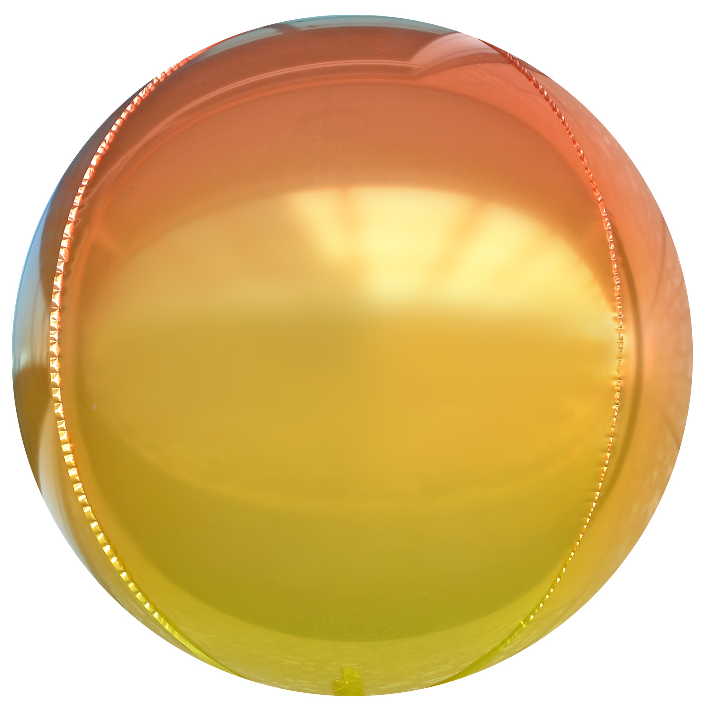 Сфера 3D Оранжевый Градиент 24''/61 см шар фольга