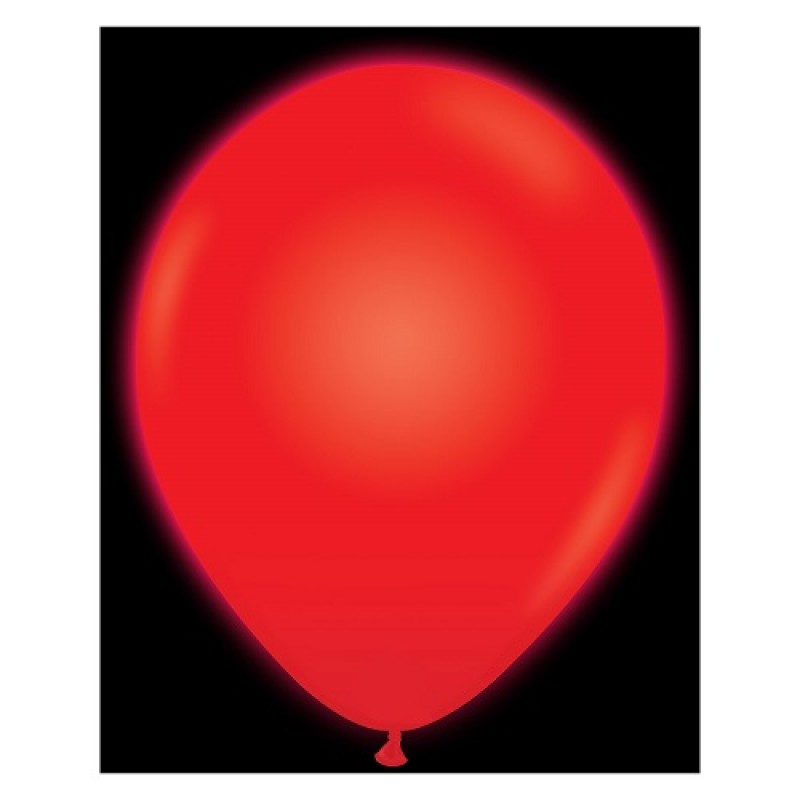 Воздушные шары с гелием и обработкой Светящиеся Пастель Red Красный 006 12