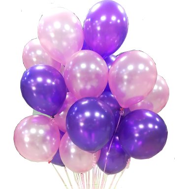 Облако из шаров Purple & Pink 21 шар