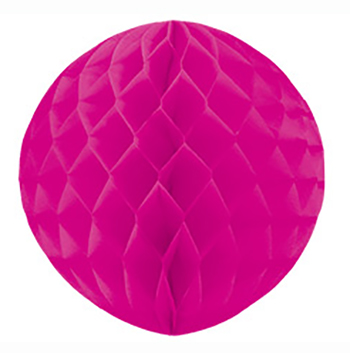 Бумажный шар - сота Ярко-розовый 12