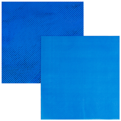 Салфетки блестящие синие 33х33см 6 штук