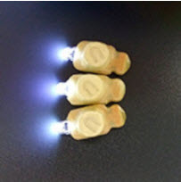 Светодиоды вкладыши 4D белые для пульта в защитном корпусе
