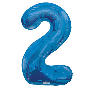 Цифра 2 голубая Conver