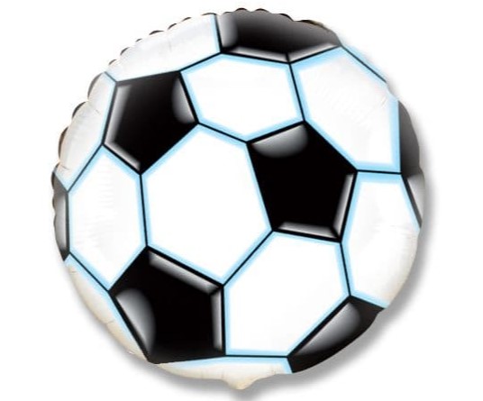 Круг Футбольный мяч черный 18