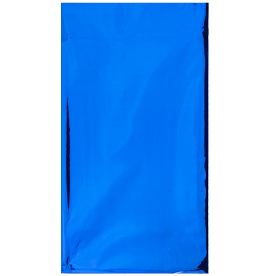 Скатерть блестящая синяя 130х180см