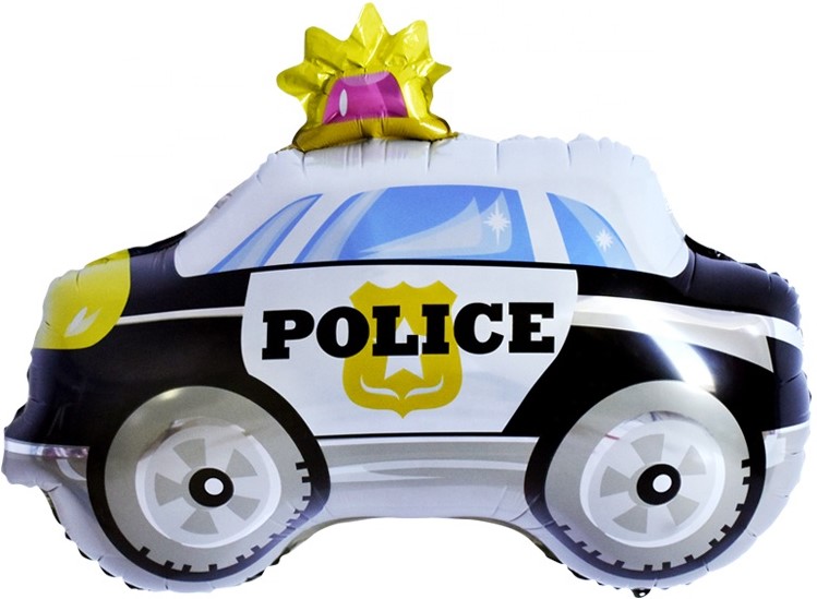 Фигура Полицейская машина 74см шар фольга