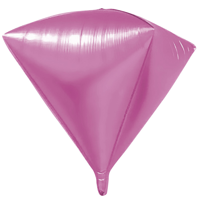 Шар F Алмаз Розовый 24''/61 см фольга
