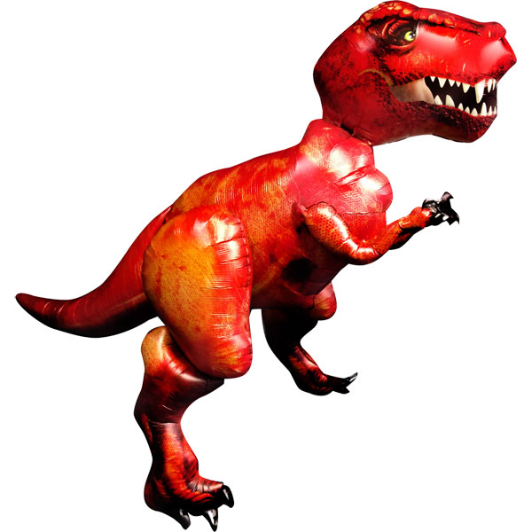 Ходячая фигура Динозавр Тираннозавр шар фольга