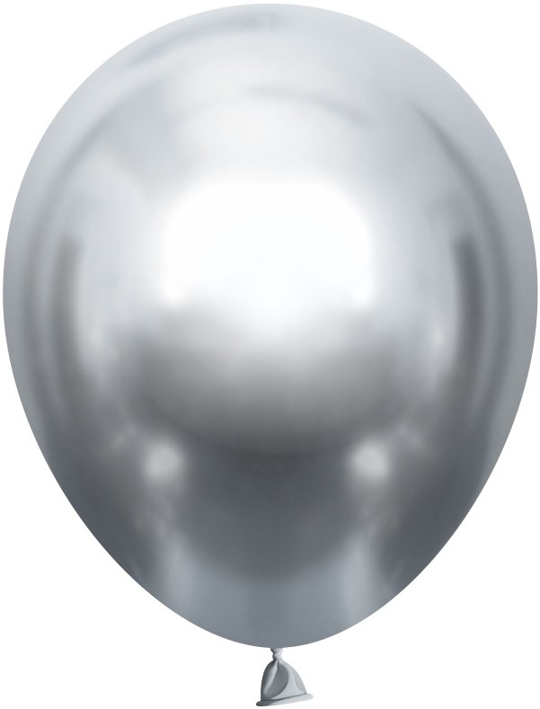 Набор шаров Хром Silver Серебро Ш 12"/30 см в упак(50шт)