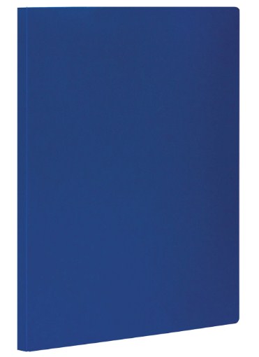 Папка с боковым металлическим прижимом S синяя, до 100 листов, 0,5 мм
