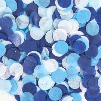 конфетти тишью круг, голубой микс, 1 см, 50 г. Волна Веселья 6015237