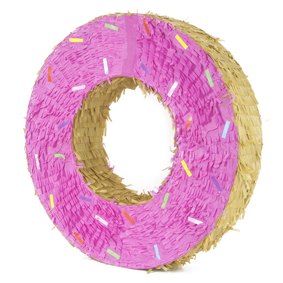пиньята фигура пончик розовый 47 см Волна Веселья 6012308