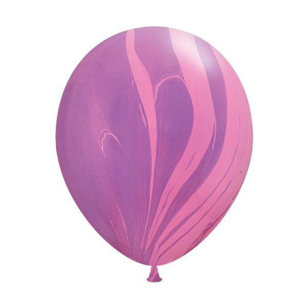 Премиум шар с гелием и обработкой Супер Агат Pink Violet 11