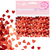 конфетти фольгированное сердца красные 14гр QEHM CF0106-R