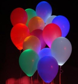 Облако из светящихся шаров Декоратор Ассорти 45 шаров