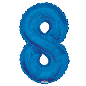 Цифра 8 голубая Conver
