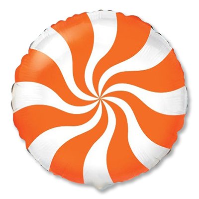 Круг Конфета оранжевая 18"/45 см шар фольга