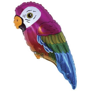 Фигура Попугай 89х44см шар фольга