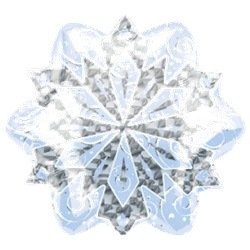 Фигура Снежинка blue 45см шар фольга