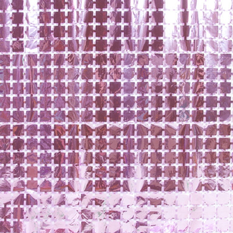 занавес мозаика розовый металлик 100х200 см Волна Веселья 6014439
