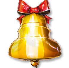 Фигура Колокольчик с ленточкой 77х58см шар фольга