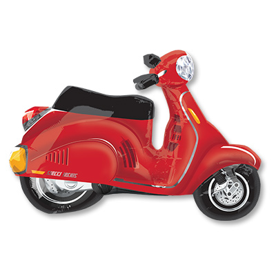 Фигура Street Скутер красный 84x56см шар фольга