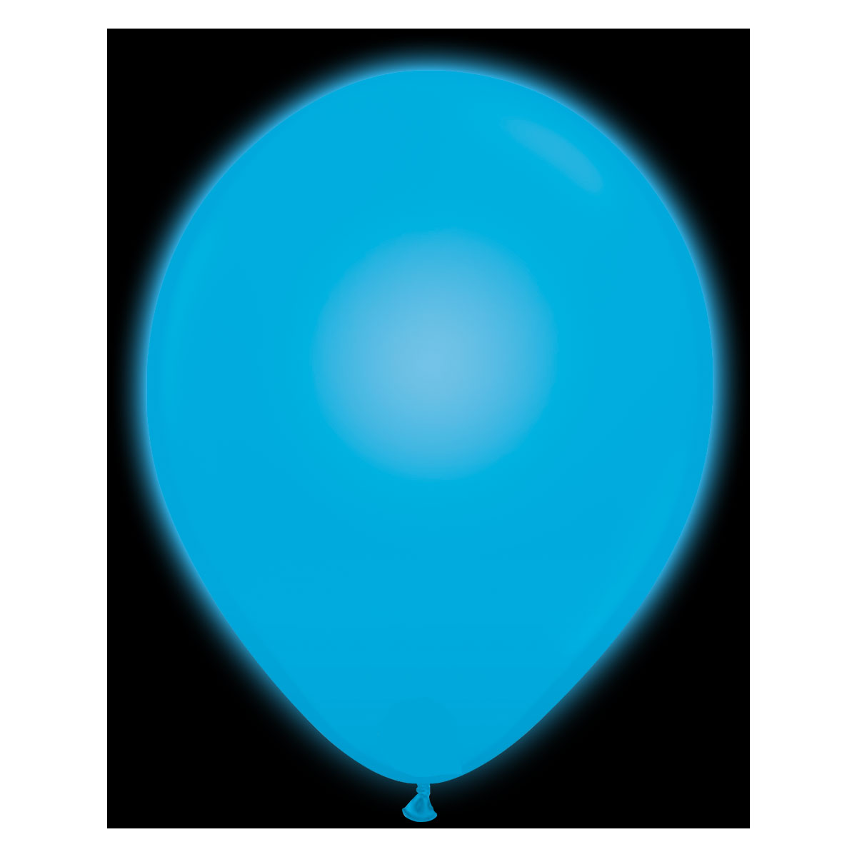 Воздушные шары с гелием и обработкой Светящиеся Пастель Light Blue Голубой 002 12