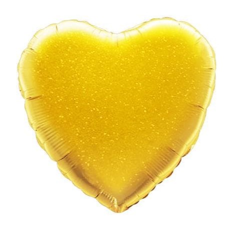 Сердце Gold голография 18