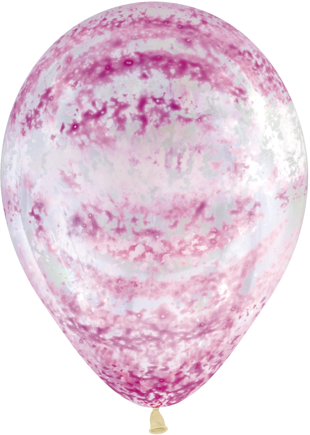 Воздушные шары с гелием и обработкой Граффити, Розовый муар, Прозрачный 12"/30 см
