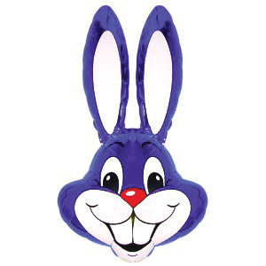 Фигура Кролик фиолетовый 90х58см шар фольга