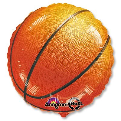 Круг Баскетбольный мяч 18"/45см шар фольга