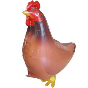 Ходячая фигура Курица 46см шар фольга с гелием