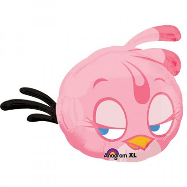 Фигура Angry Birds Розовая 63х63 см шар фольга