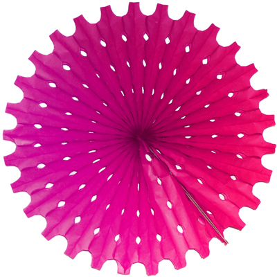 Бумажный диск фант Ярко-розовый 40 см