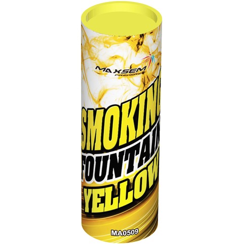 Дымовой фонтан цветной SMOKING FOUNTAIN YELLOW 1,75