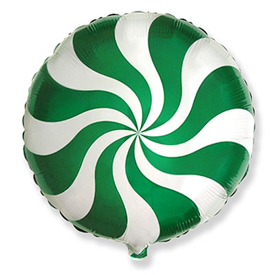 Круг Конфета зеленая 18"/45 см шар фольга